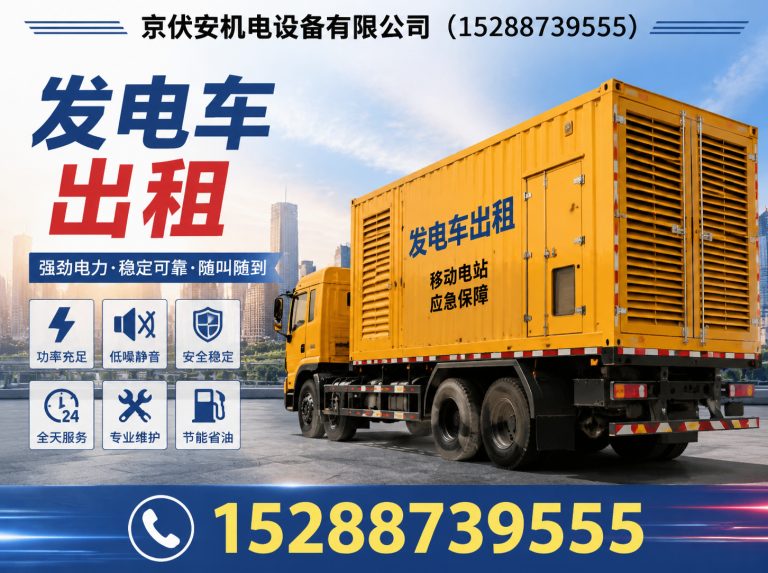 钦州发电机租赁展示图