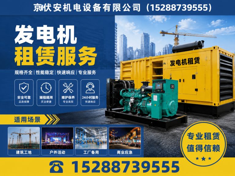 钦州柴油发电机组出租展示图