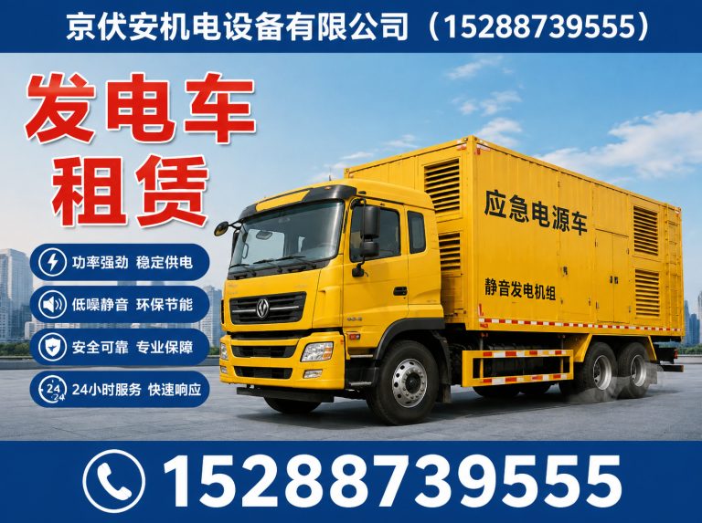 钦州应急发电机出租展示图